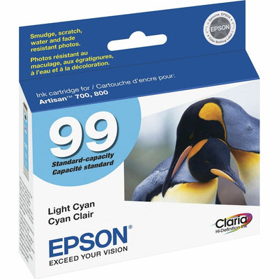 Epson Claria No. 99 Original Inkjet Ink Cartridge - Light Cyan -, EPST099520S