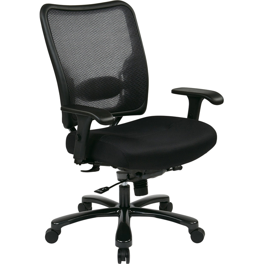 Office Star Big & Tall Air Grid Managers Chair, Space, 30.3" x 44.5", Black, Tilt Tension, OSP7537A773