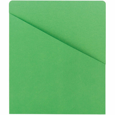 Smead Letter Recycled File Jacket, Green, 8 1/2" Width x 11" Length, 25 / Pack, SMD75432
