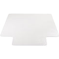 Lorell Medium-Pile Wide Lip Chairmat, Clear, LLR25755