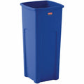 Rubbermaid Commercial Untouchable Square Container, Blue, 23 gal, RCP356973BE