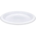 Genuine Joe 10-1/4" Large Plastic Plates, Warm White, 125 / Pack, GJO10323