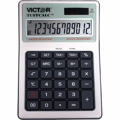 Victor 99901 TuffCalc Calculator, White, VCT99901