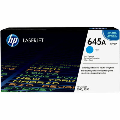 HP 645A (C9731A) Original Laser Toner Cartridge - Single Pack - Cyan -, HEWC9731A