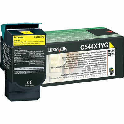 Xerox Lexmark Original Laser Toner Cartridge - Yellow -, LEXC544X1YG