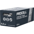 Duracell Procell by Alkaline AA Battery, Black, 24 / Box, DURPC1500BKD