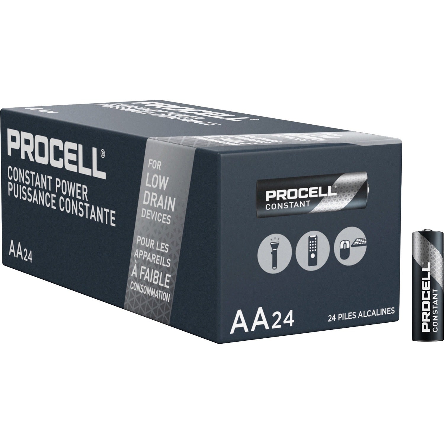 Procell by Duracell Alkaline AA Battery, 1 Box