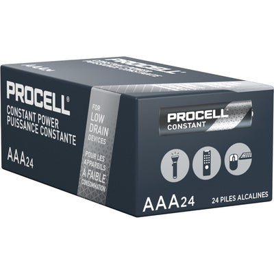 Duracell Procell by Alkaline AAA Batteries, 24 / Box, DURPC2400BKD
