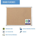 Bi-silque S.A MasterVision Earth Series Recycled Cork Boards, BVCCA271790