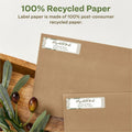 Avery EcoFriendly Address Label, Matte, 100 / Box, AVE48467