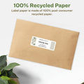Avery Eco-Friendly Address Labels for Laser and Inkjet Printers, 1" x 2?", Matte, 1 Box, AVE48460
