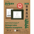 Avery Eco-Friendly Shipping Labels for for Laser and Inkjet Printers, 3?" x 4", Matte, 1 Box, AVE48464