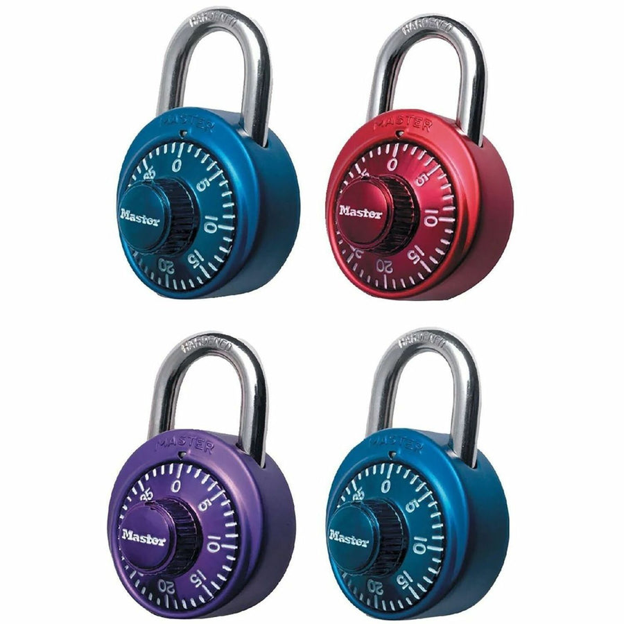Master Lock Assorted Numeric Combination Locks, Stainless Steel, MLK1530DCM