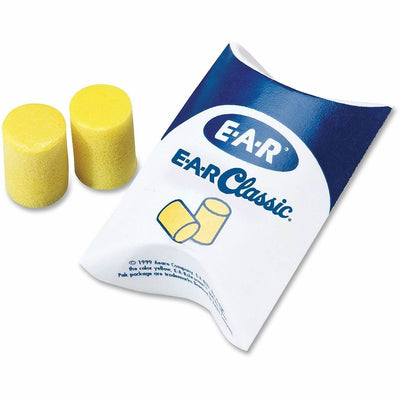 3M Aearo Classic Uncorded Earplugs, Yellow, 200 / Box, MMM3101001