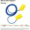 3M Aearo Corded Foam Earplugs, Yellow, 200 / Box, MMM3111101