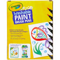 Crayola Washable Paint Brush Pens, 1 Box, CYO54-6203