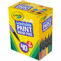 Crayola Washable Paint Brush Pens, 1 Box, CYO54-6203