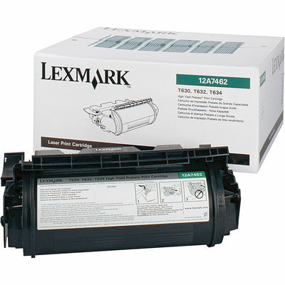 Xerox Lexmark Original Laser Toner Cartridge - Black -, LEX12A7462
