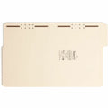 Smead SuperTab 1/3 Tab Cut Letter Recycled Fastener Folder, Manila, 8 1/2" Width x 11" Length, 50 / Box, SMD14535