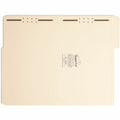 Smead SuperTab 1/3 Tab Cut Legal Recycled Fastener Folder, Manila, 8 1/2" Width x 14" Length, 50 / Box, SMD19535