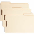 Smead SuperTab 1/3 Tab Cut Legal Recycled Fastener Folder, Manila, 8 1/2" Width x 14" Length, 50 / Box, SMD19535