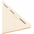 Smead SuperTab 1/3 Tab Cut Legal Recycled Fastener Folder, Manila, 8 1/2" Width x 14" Length, 50 / Box, SMD19535