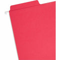 Smead FasTab 1/3 Tab Cut Letter Recycled Hanging Folder, Red, 8 1/2" Width x 11" Length, 20 / Box, SMD64096