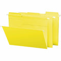 Smead FasTab 1/3 Tab Cut Letter Recycled Hanging Folder, Yellow, 8 1/2" Width x 11" Length, 20 / Box, SMD64097