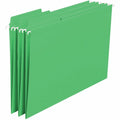 Smead FasTab 1/3 Tab Cut Letter Recycled Hanging Folder, Green, 8 1/2" Width x 11" Length, 20 / Box, SMD64098