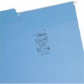 Smead FasTab 1/3 Tab Cut Letter Recycled Hanging Folder, Blue, 8 1/2" Width x 11" Length, 20 / Box, SMD64099