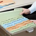 Smead FasTab 1/3 Tab Cut Letter Recycled Hanging Folder, Moss, 8 1/2" Width x 11" Length, 18 / Box, SMD64054