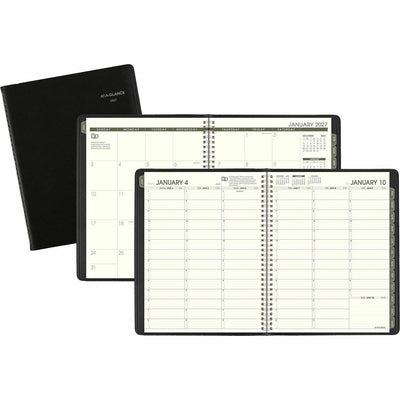 ACCO At-A-Glance Recycled Appointment Book Planner, Black, 8 1/4", AAG70950G05