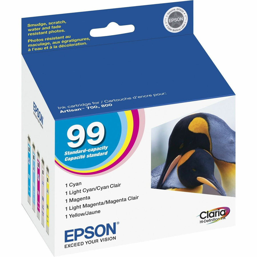 Epson No. 99 Multipack Hi Definition Ink Cartridge, Claria, 1 / Pack, EPST099920-S