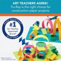 Dixon Ticonderoga Tru-Ray Heavyweight Construction Paper, Brown, 1 Pack, PAC103057