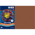 Dixon Ticonderoga Tru-Ray Heavyweight Construction Paper, Brown, 1 Pack, PAC103057