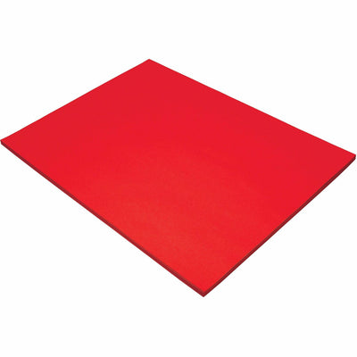 Dixon Ticonderoga Tru-Ray Construction Paper, Festive Red, 1 Pack, PAC103433