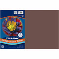 Dixon Ticonderoga Tru-Ray Heavyweight Construction Paper, Dark Brown, 50 / Pack, PAC103056