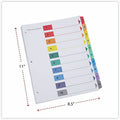 Universal Index Divider, White, 6 / Set, UNV24804