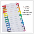 Universal Index Divider, White, 6 / Set, UNV24808