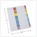 Universal Index Divider, White, 6 / Set, UNV24808