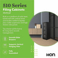 The HON HON 510 H514 Vertical Column, Black, HON514PP