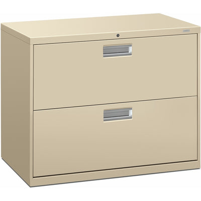 The HON HON Brigade 600 H682 Lateral File, Brown, /CT — view 1