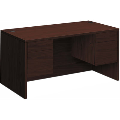 The HON HON 10500 H10573 Pedestal Desk, Brown, HON10573NN