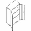 The HON HON Brigade HSC1842 Storage Cabinet, Light Gray, HONSC1842-Q
