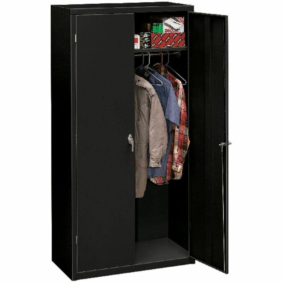 The HON HON Brigade Storage Cabinet, Black, /CT — view 1