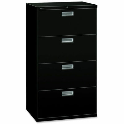 The HON HON Brigade 600 H674 Lateral File, Black, HON674L-P