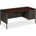 The HON HON Metro Classic HP3265R Pedestal Desk, Gray, HONP3265R-NS