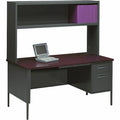 The HON HON Metro Classic HP3265R Pedestal Desk, Gray, HONP3265R-NS