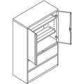 The HON HON Brigade 800 H895LS Lateral File, Gray, HON895LSS