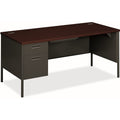 The HON HON Metro Pedestal Desk, Dual Color, HONP3266L-NS